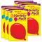 TREND Enterprises® Party Balloons Mini Accents Variety Pack, 6 Packs of 36
